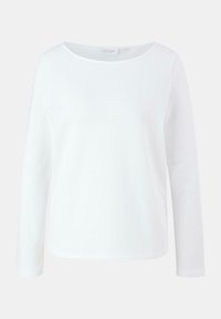 comma casual identity Langarmshirt - weiß