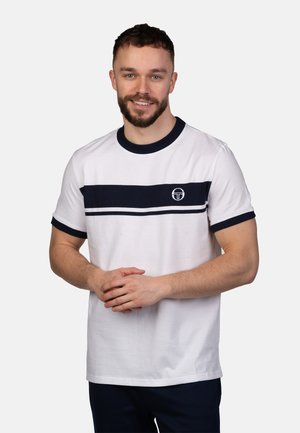 Sergio Tacchini MASTER TEE - T-Shirt print - white maritime blue