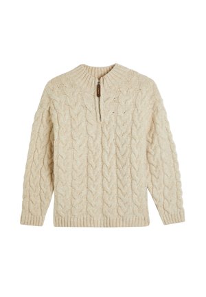 Stickad tröja - beige