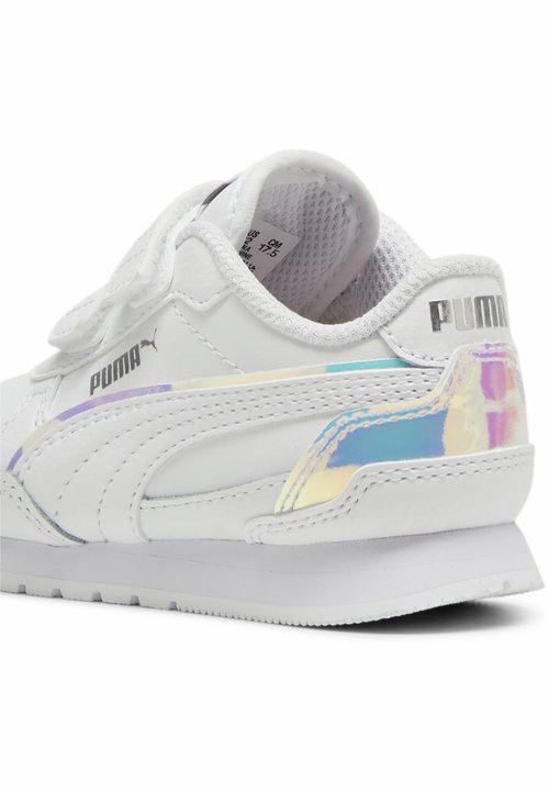 PUMA ST RUNNER V4 HOLO SNEAKERS - Zapatillas - white- white- silver — photo 4
