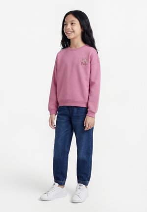 ONLY GIRLS KOGBILA L/S OVZ BEAR O-NECK NOOS - Pusa - mauve orchid