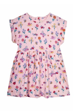 DROP SHOULDER REGULAR FIT - Džersejové šaty - pink garden bugs