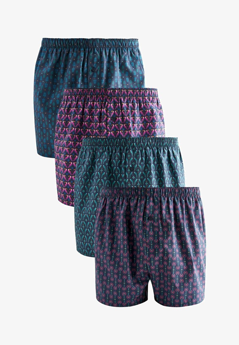Next PATTERN PURE 4 PACK - Boxeralsó - navy blue bird pattern