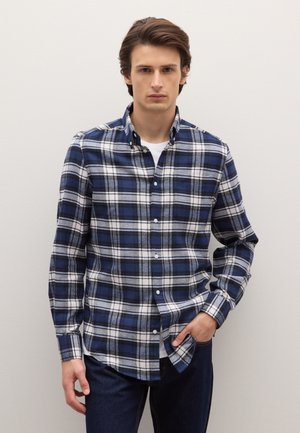 CHECKERED REGULAR FIT  - Camicia - blue