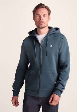 ALDEN - Zip-up sweatshirt - arctic blue