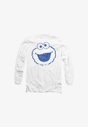 Cotton Soul, SESAME STREET COOKIE MONSTER MONO - Long sleeved top - white
