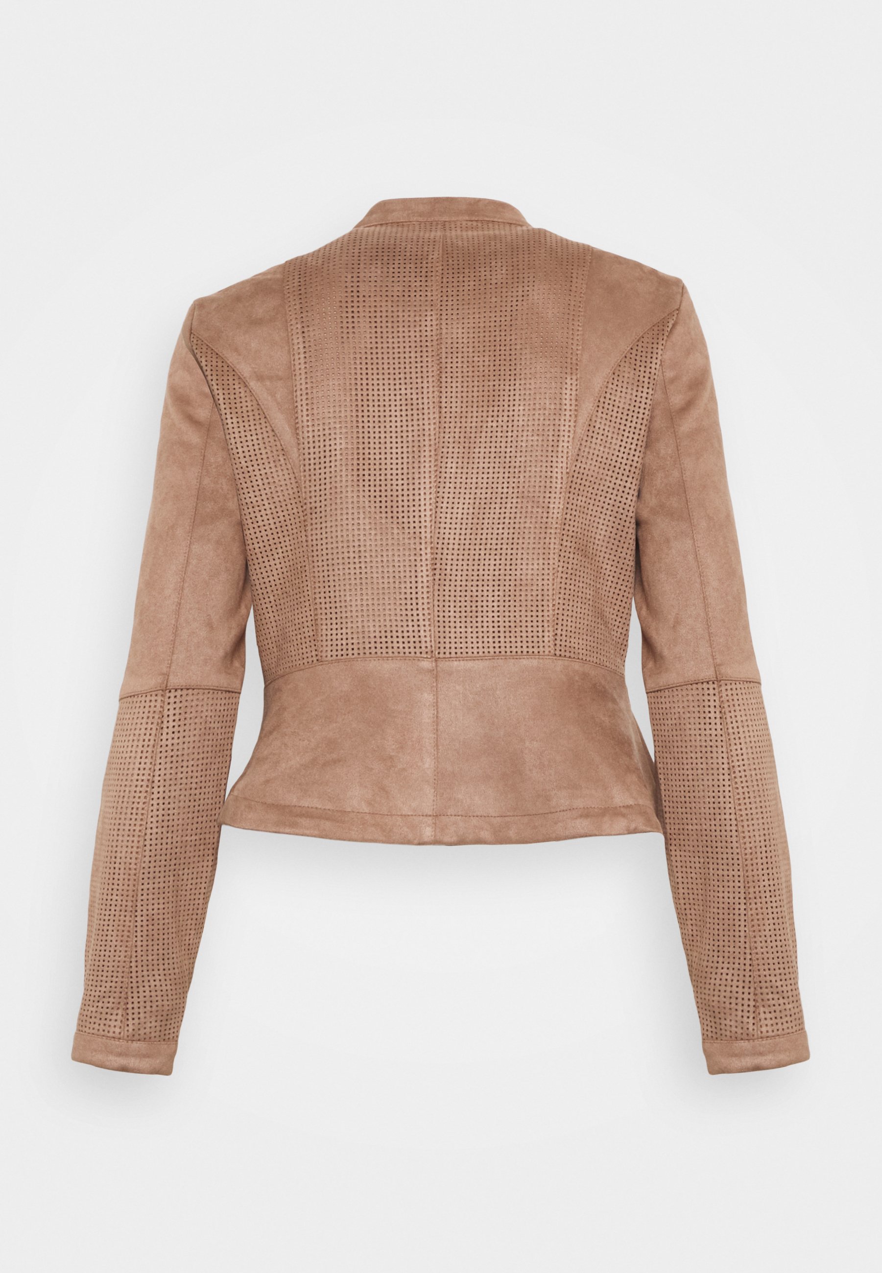Vero Moda VMBOOSTLUCIA SHORT JACKET - Chaqueta de cuero sintético - brownie/marrón  - Zalando.es