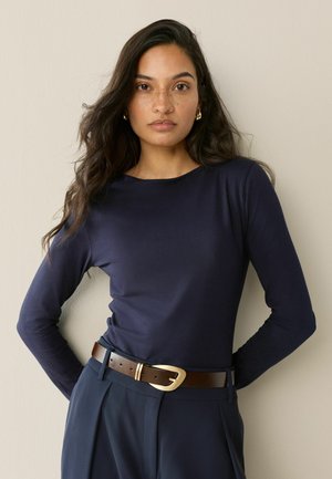 REGULAR FIT - LONG SLEEVE  - Pikkade varrukatega topp - navy