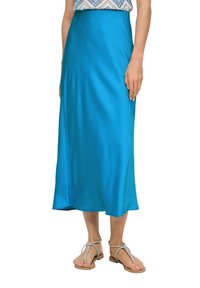 s.Oliver BLACK LABEL MIT DOBBY-STRUKTUR - A-Linien-Rock - azurblau