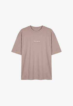 Pegador, BRACY HEAVY OVERSIZED TEE - T-shirts basic - washed warm taupe cream