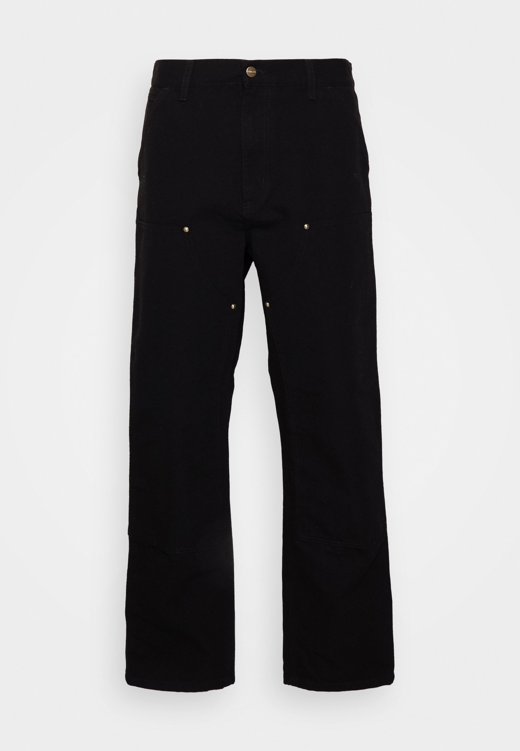 Carhartt WIP DOUBLE KNEE PANT - Pantaloni - black rinsed/negru