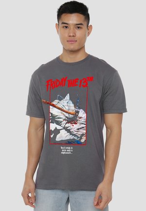 Cotton Soul, FRIDAY THE 13TH/AXE POSTER - Print T-shirt - anthracite