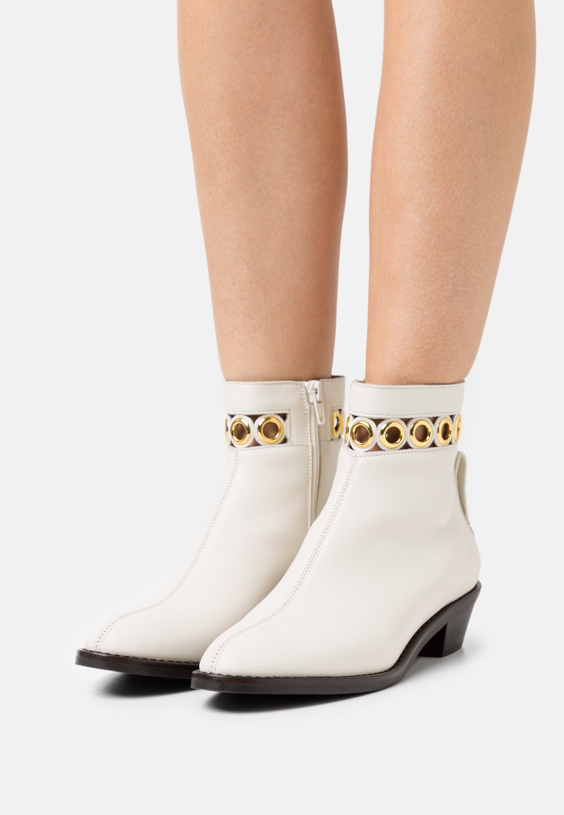 See by Chloé STEFFI BOOTIE - Korte laarzen - natural/crème - Zalando.nl
