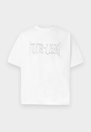 UNDO SOCIETY UNISEX - Nyomott mintás póló - white