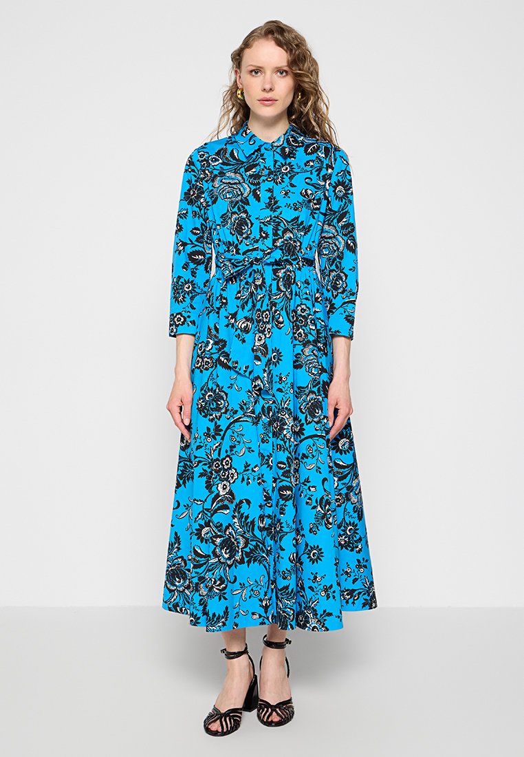 Diane von Furstenberg Blousejurk blauw Diane von Furstenberg Blousejurk blauw