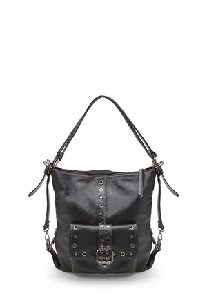 HOBO TASCA FRONTALE CON BORCHIE E FIBBIA - Borsa a mano - nero