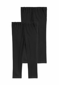 Marks & Spencer 2PACK LEG SCHOOL  - Tygbyxor - black