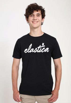 ELASTICA - T-shirt med print - black