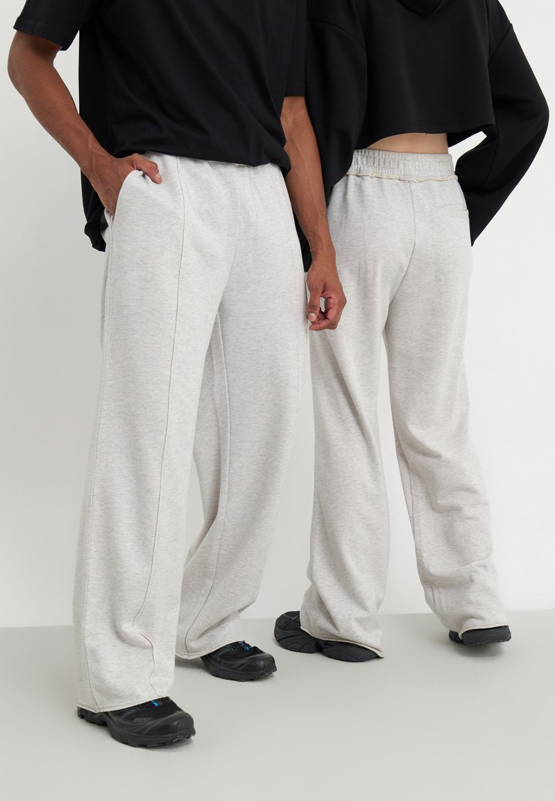 YOURTURN - UNISEX - Tepláky - mottled light grey, Zväčšiť