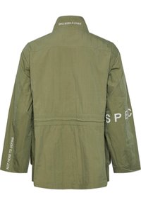 IIQUAL JUNA VEST JACKET UNISEX - Nyári dzseki - oil green/bright white