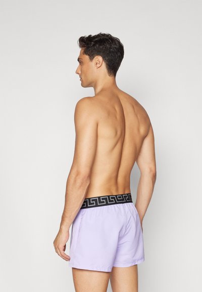 Versace SWIM BOXER NEW LOGO - Šortky na plávanie - mauve/nero/argento