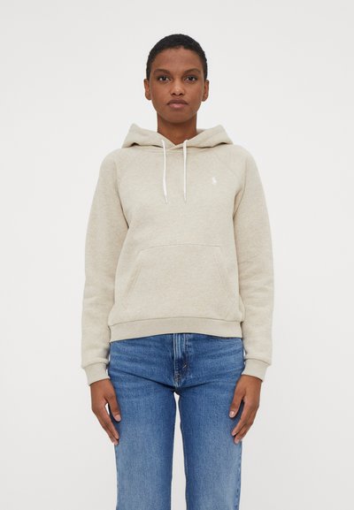 Polo Ralph Lauren SHRUNKEN FIT FLEECE HOODIE - Džemperis ar kapuci - expedition dune heather