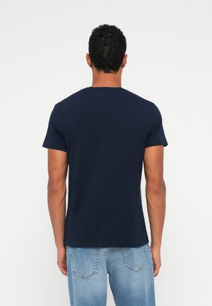 SLIM LINEAR TEE 2 PACK - T-shirts basic - dark night navy/terracota red