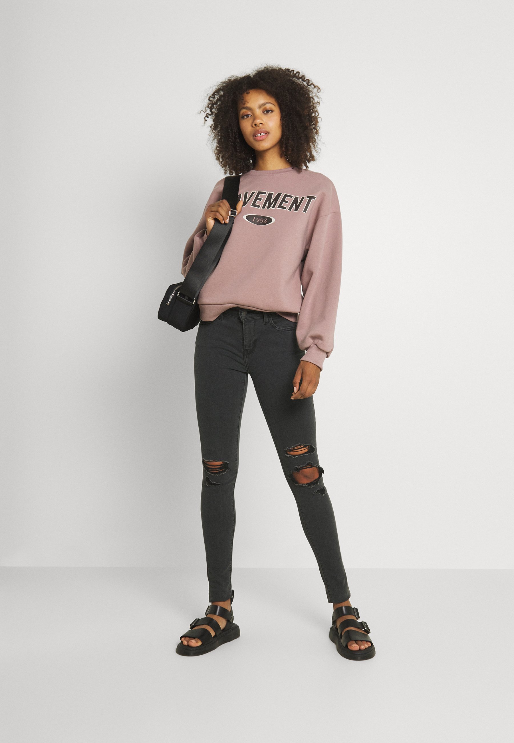 Levi's® 710 SUPER SKINNY - Jeans Skinny Fit - black/Zwart denim/blackdenim  - Zalando.nl