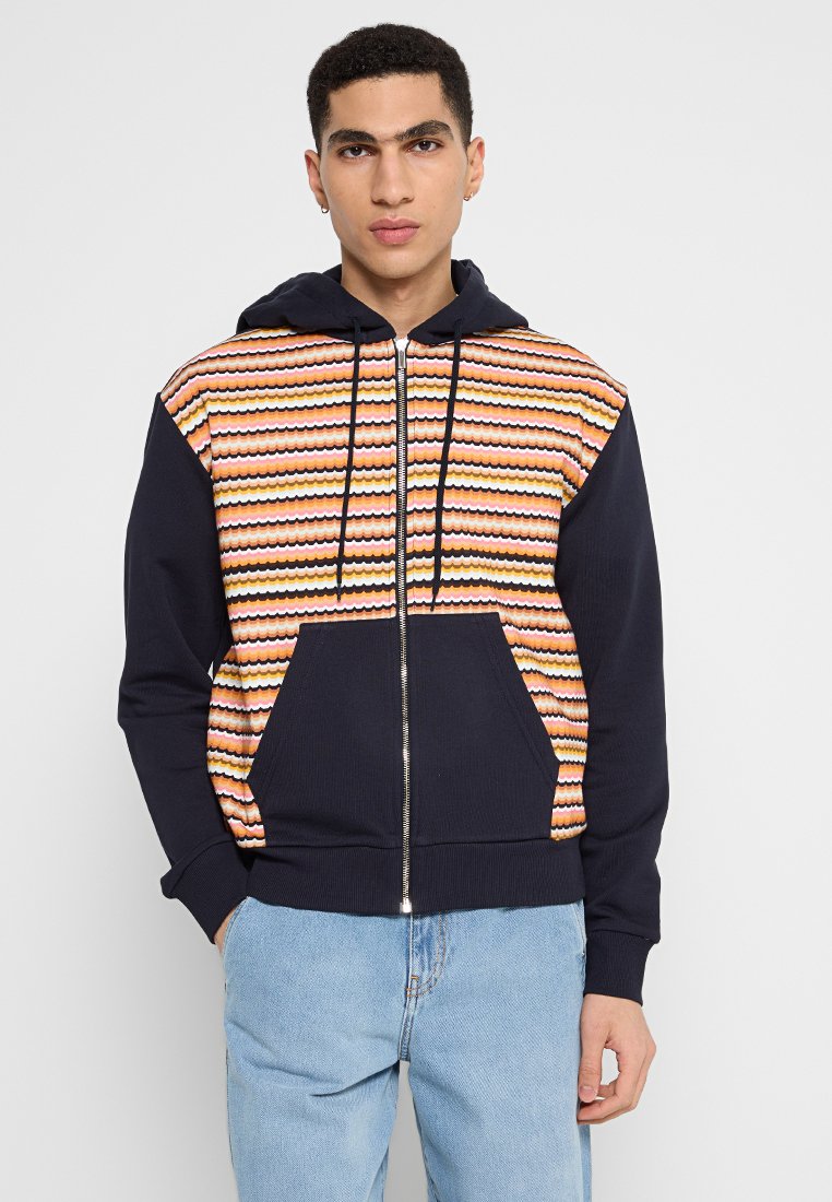 Missoni Sweater met rits donkerblauw