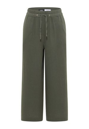 Cecil, 3/4 WIDE LEG HOSE IN MUSSELIN-QUALITÄT - Pantalon classique - clear khaki