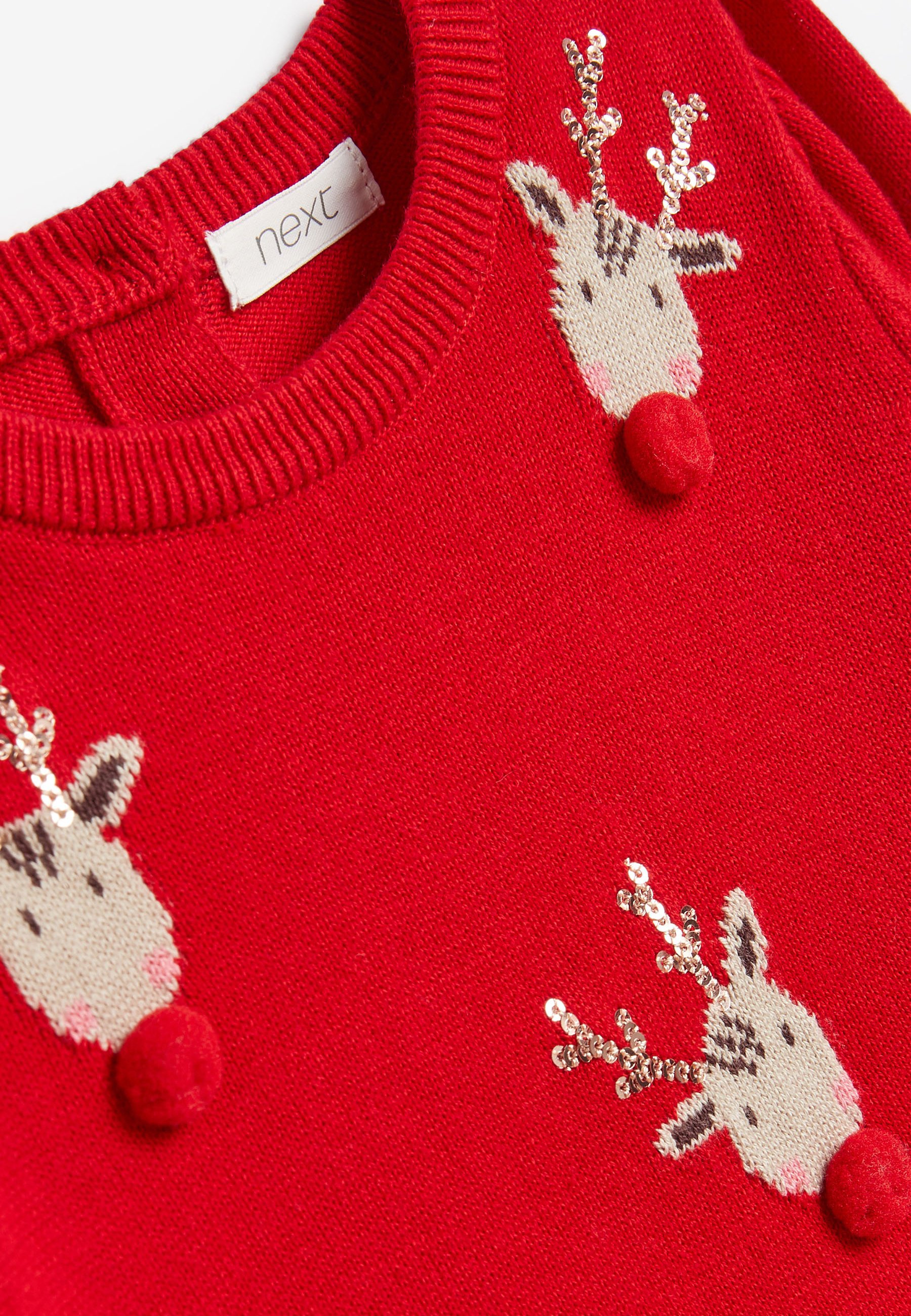 CHRISTMAS REINDEER - Jumper dress - red 