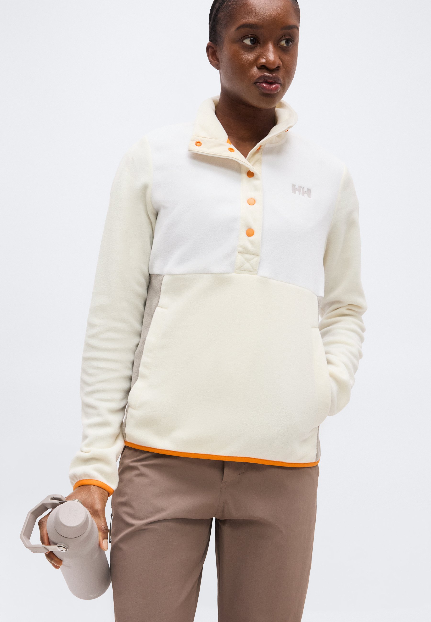 Helly Hansen DAYBREAKER SNAP PULLOVER - Fleece jumper - snow/off