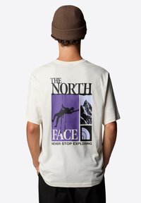 The North Face VINTAGE ARCHIVE - Triko s potiskem - white dune tnf black