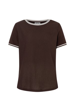 More & More, MORE & MORE SPORTIVES BLUSENSHIRT, KONTRASTABSCHLÜSSE - Bluse - brown