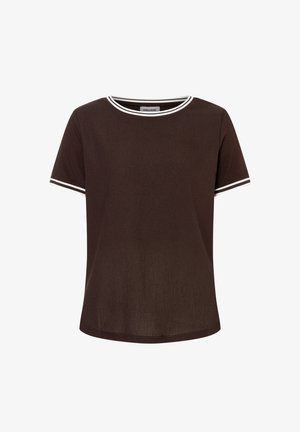 More & More, MORE & MORE SPORTIVES BLUSENSHIRT, KONTRASTABSCHLÜSSE - Bluse - brown