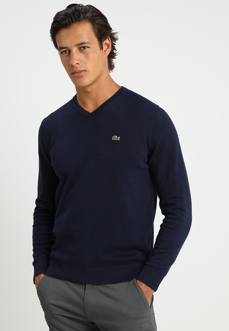 navy lacoste jumper