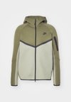 TECH FLEECE - Majica s kapuljačom i patentnim zatvaračem - medium olive/light army/black