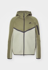 HOODIE - Jaka ar rāvējslēdzēju - medium olive/light army/black