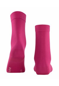 Rosa Fußsocken bis Knöchel aus weichem, dehnbarem Material. Mit einem gerippten Bündchen und glatter Textur. Nahtloses Design mit dezentem Branding an der Zehe.