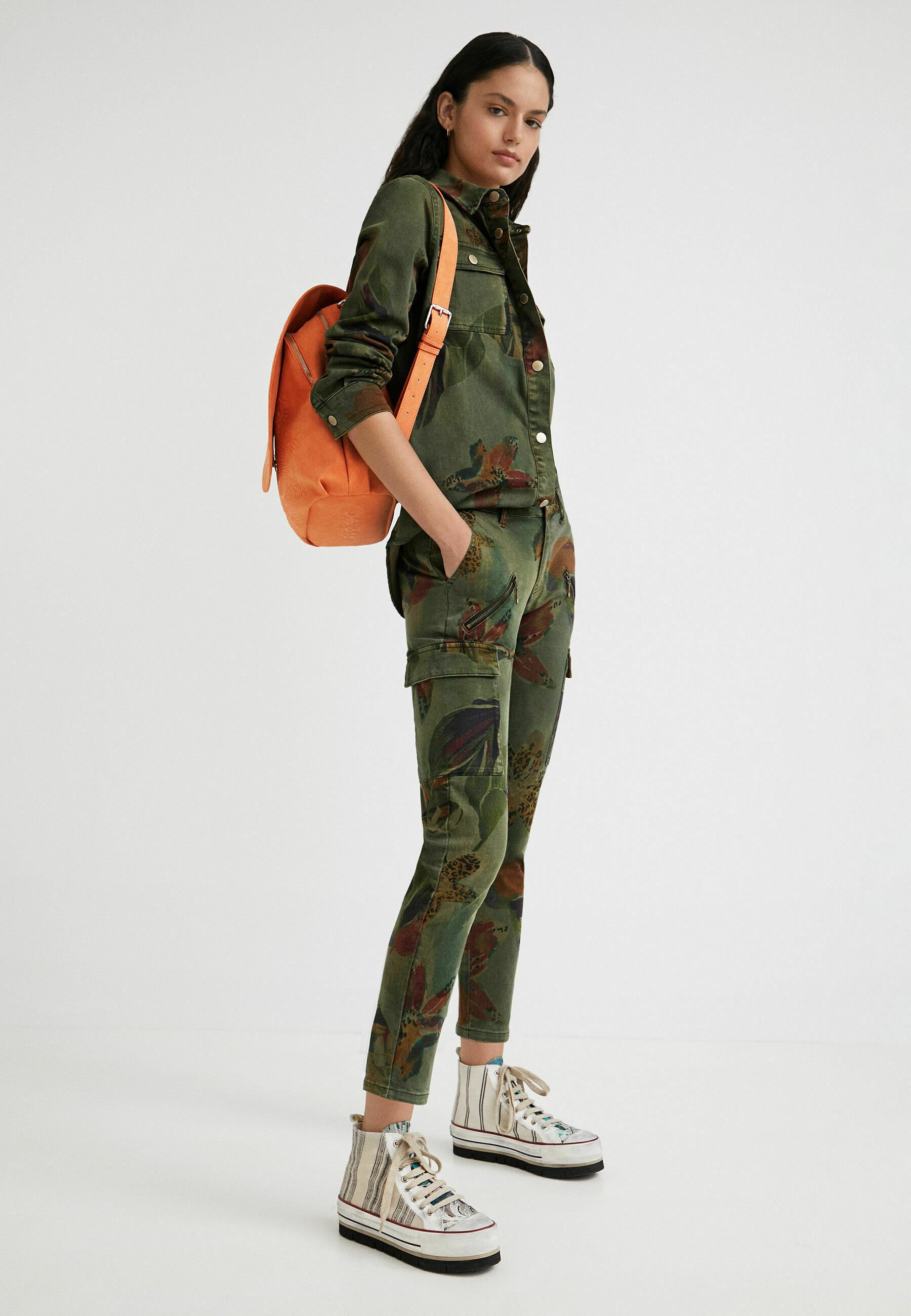 Desigual Pantaloni cargo - green/verde - Zalando.it