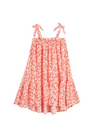 Koton FLOWER PRINTED STRAPPY TIERED - Vardagsklänning - red