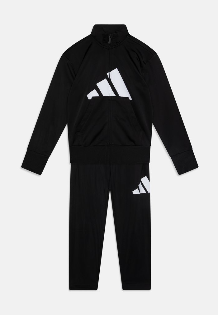 adidas ESSENTIALS CLIMACOOL TRACKSUIT JUNIOR SET UNISEX - Tracksuit - black/white