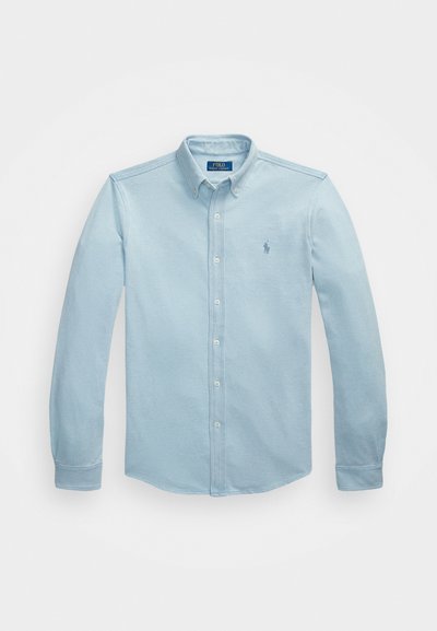 Polo Ralph Lauren INDIGO DYED MESH KNIT SHIRT - Πουκάμισο - light indigo