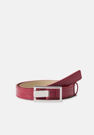 ONLASTA CROCO BELT  - Vyö - cabernet/silver-coloured