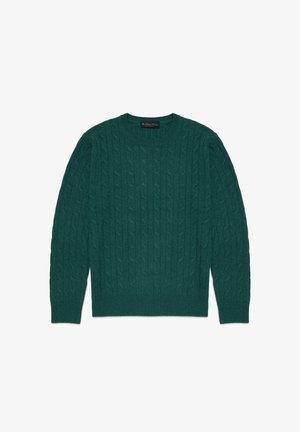 CABLE-KNIT CREW-NECK - Jumper - petrol