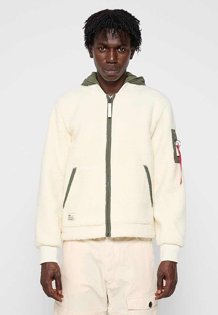 alpha industries Fleecejas crème alpha industries Fleecejas crème