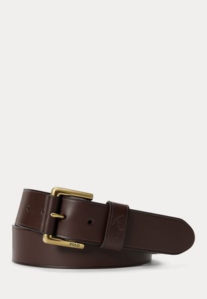 Polo Ralph Lauren, SIGNATURE PONY LEATHER BELT - Ceinture - brown