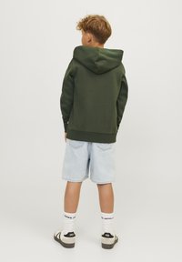 Jack & Jones Junior LOGO MINI - Felpa con cappuccio - kombu green