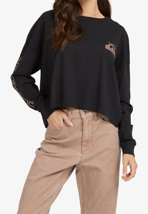 Top s dlouhým rukávem - black