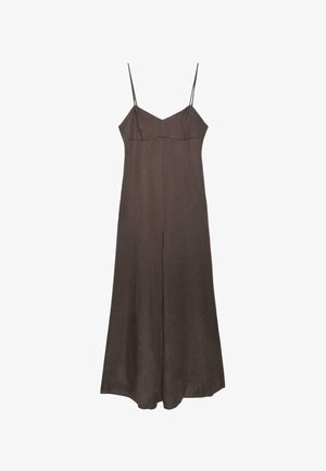 Stradivarius, STRAPPY WIDE-LEG JUMPSUIT - Combinaison - dark brown
